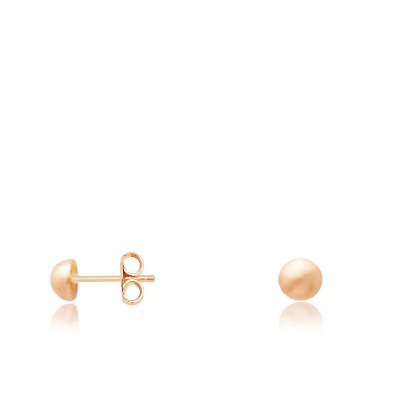 14 Ayar Rose Altın Top Küpe