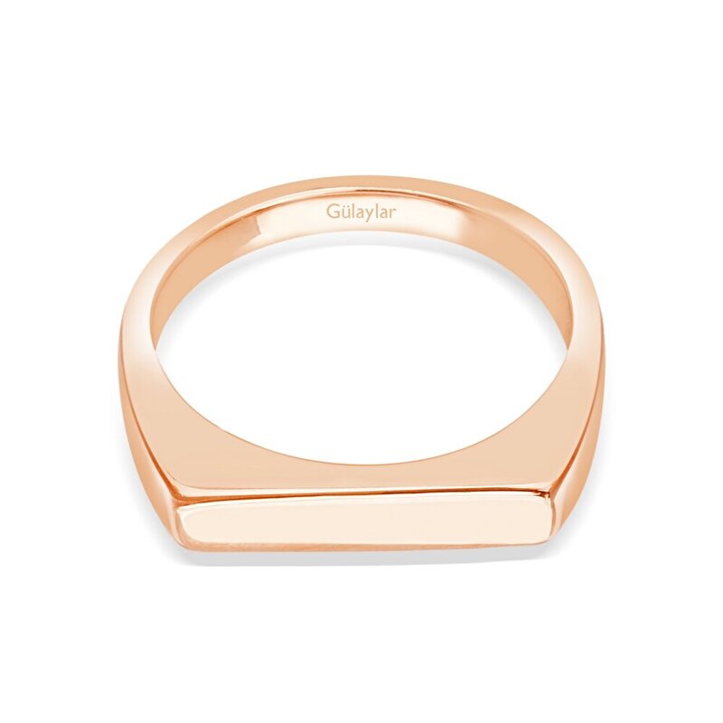 14 Ayar Rose Altın Minimal Yüzük
