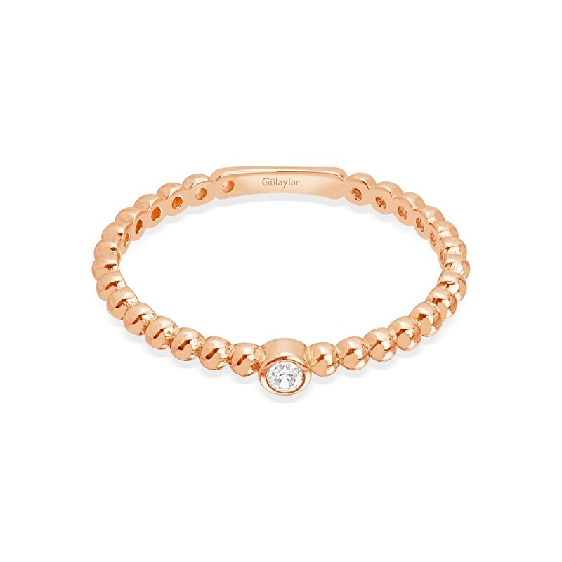 14 Ayar Rose Altın Minimal Yüzük