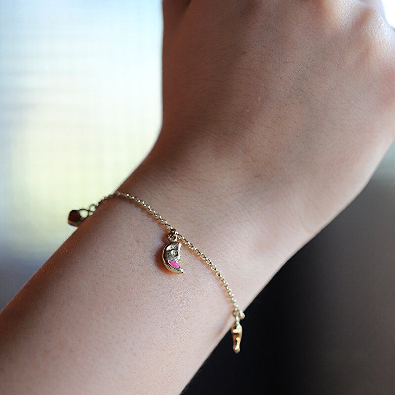 14 Ayar Sarı Altın Çocuk Bileklik