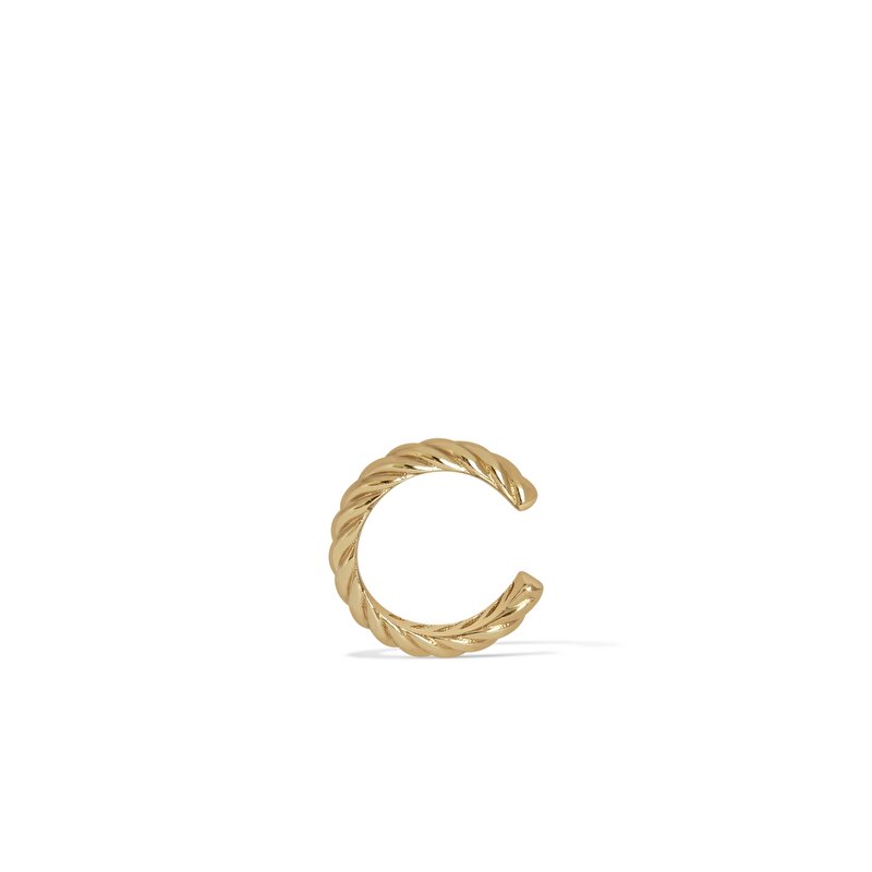 14 Ayar Sarı Altın Burgu Kıkırdak Küpe