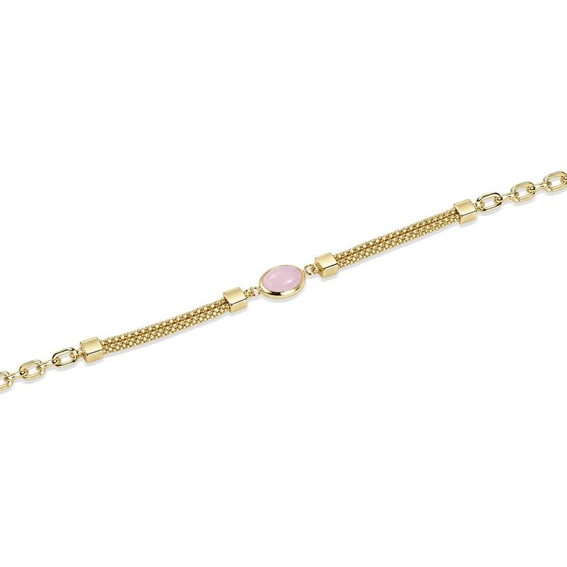 14 Ayar Sarı Altın Pembe Opal Taşlı Bileklik