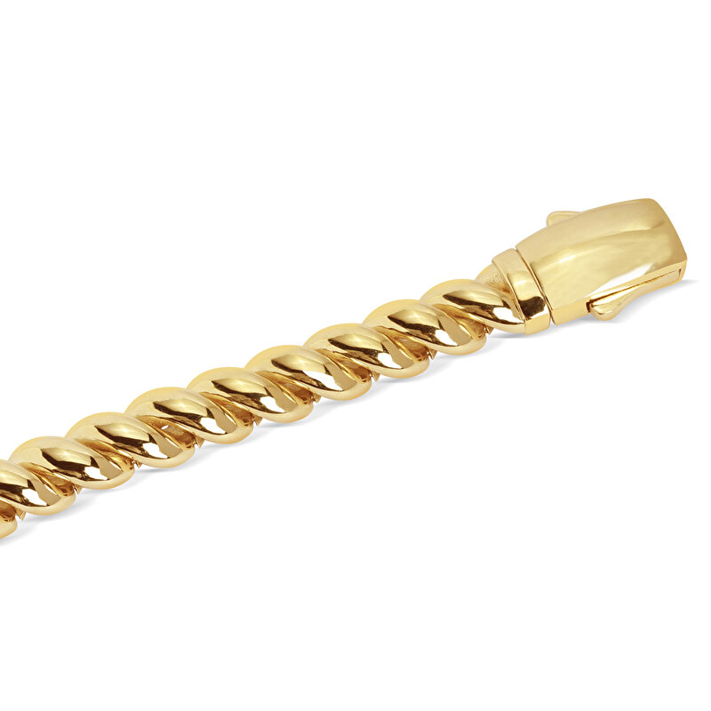 14 Ayar Sarı Altın Burgu Kelepçe Bilezik