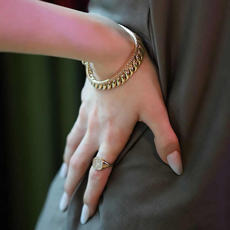 14 Ayar Sarı Altın Zincir Bileklik