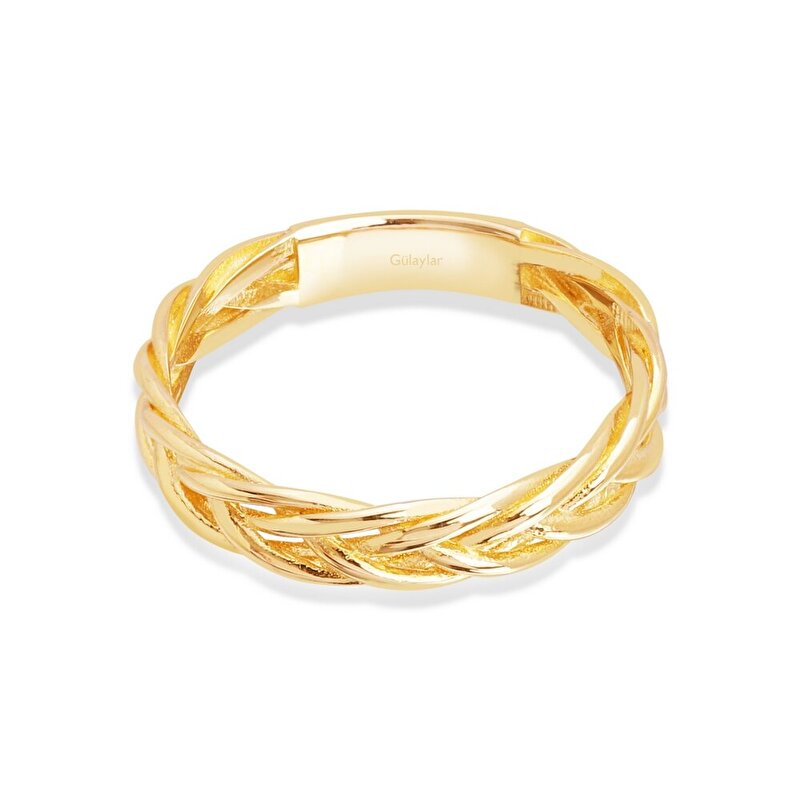 14 Ayar Sarı Altın Trend Burgu Yüzük