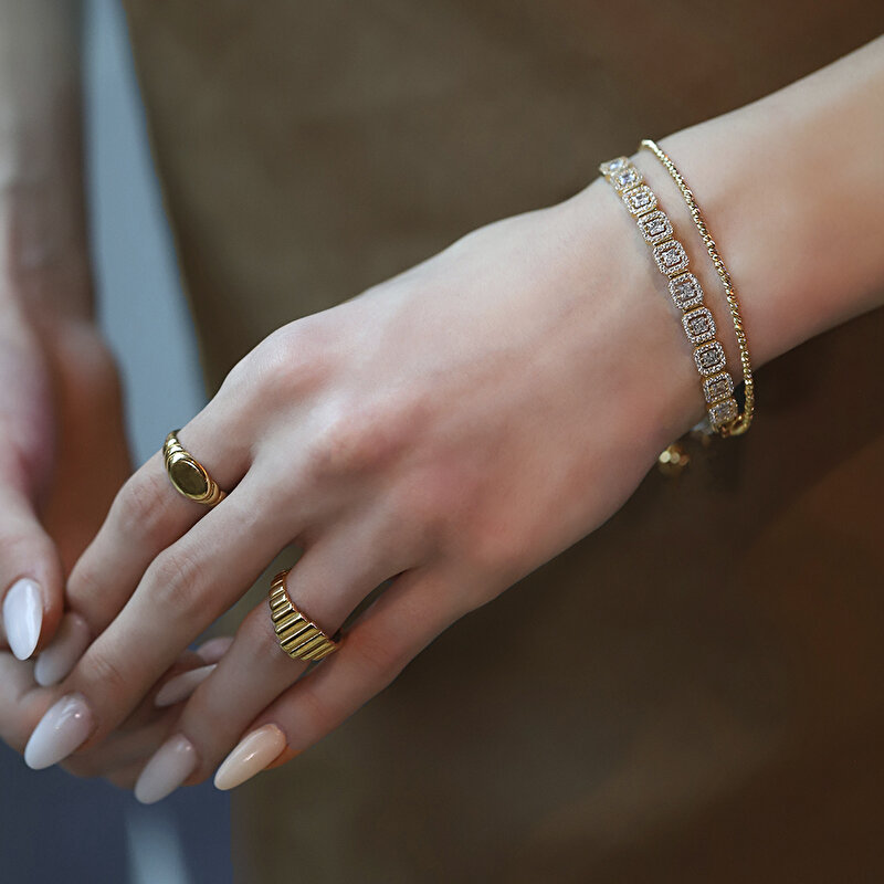 14 Ayar Sarı Altın Taşsız Yüzük