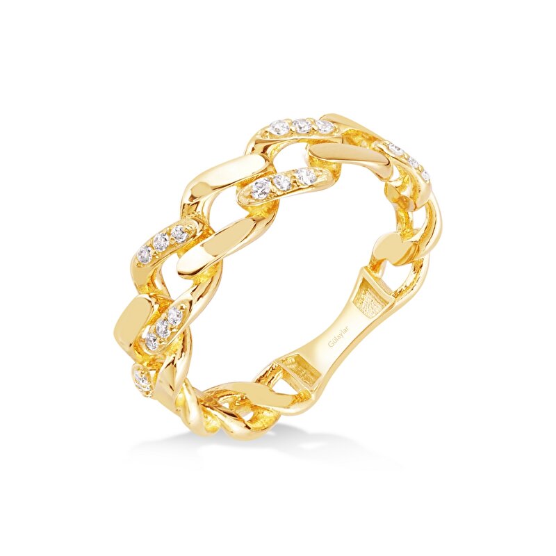 14 Ayar Sarı Altın Trend Gurmet Yüzük