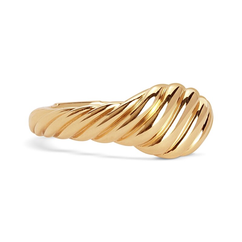 14 Ayar Sarı Altın Trend Burgu Yüzük