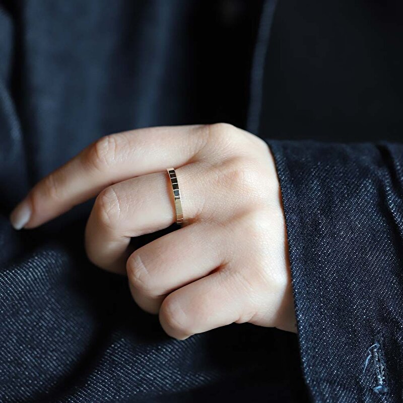 14 Ayar Sarı Altın Taşsız Alyans Yüzük