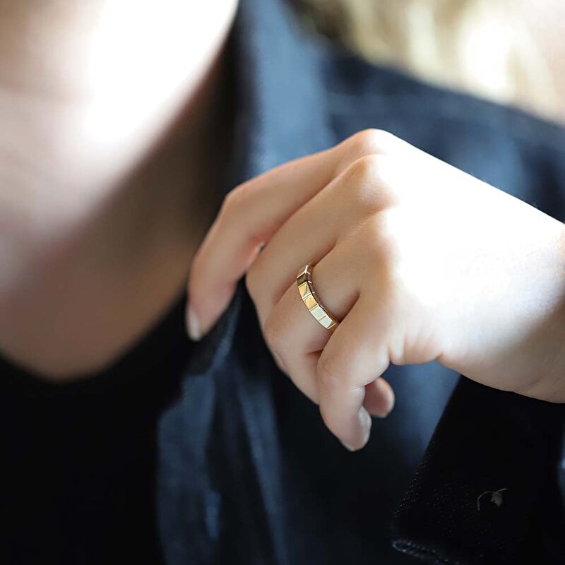 14 Ayar Sarı Altın Taşsız Alyans Yüzük