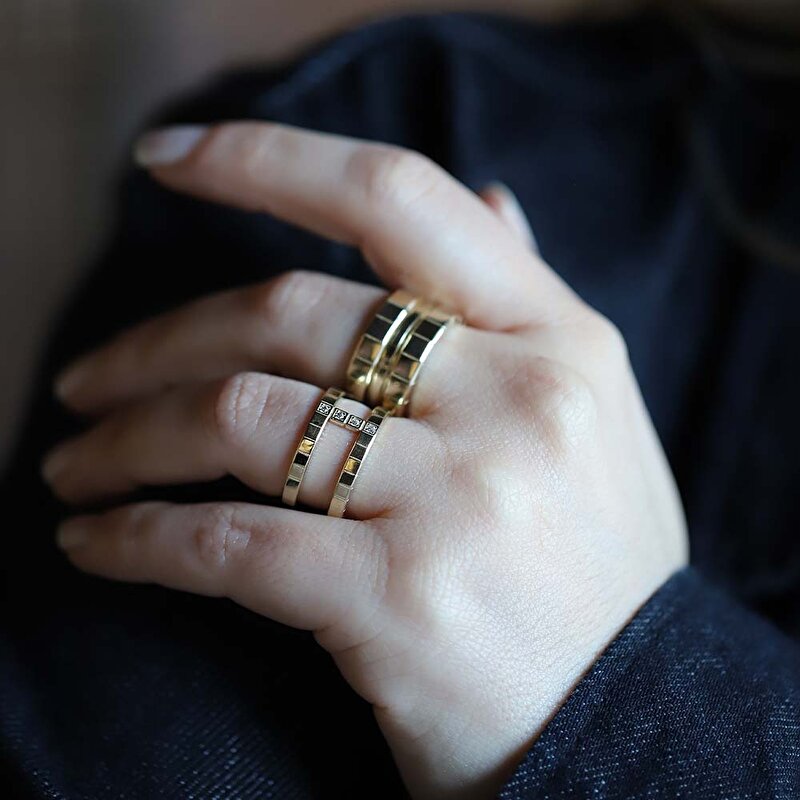 14 Ayar Sarı Altın Taşsız Alyans Yüzük