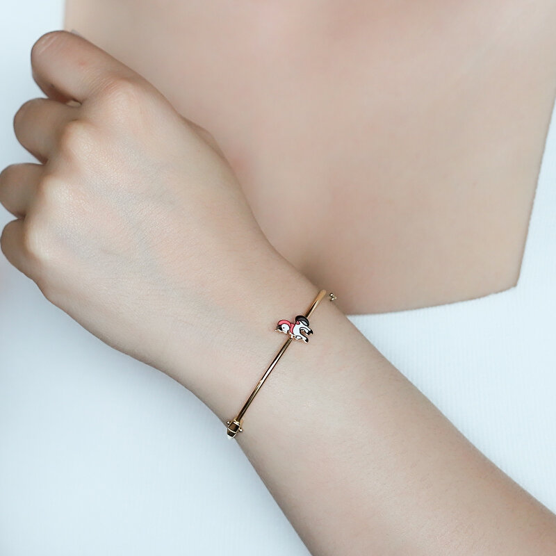 14 Ayar Sarı Altın Unicorn Çocuk Bilezik