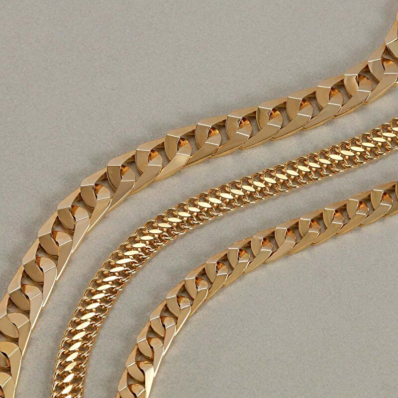 14 Ayar Sarı Altın Zincir Bileklik