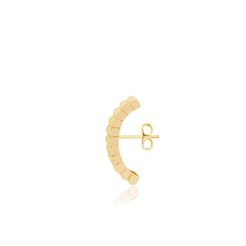 14 Ayar Sarı Altın Trend Kıkırdak Küpe