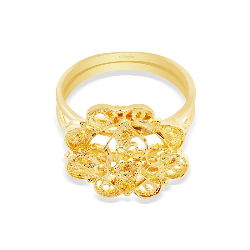 22 Ayar Sarı Altın Hint Yüzük