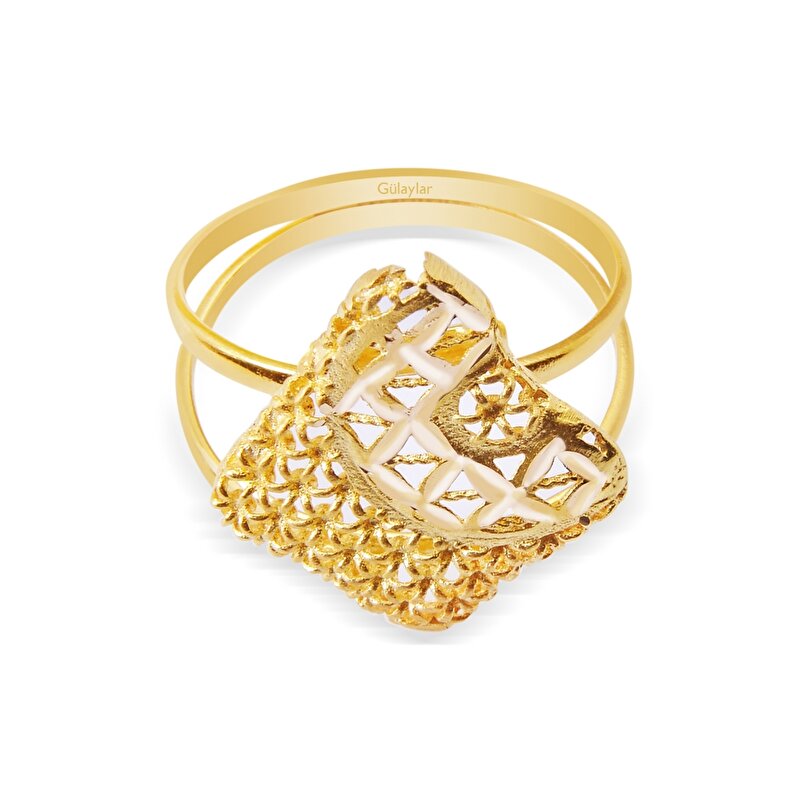 22 Ayar Sarı Altın Taşsız Yüzük