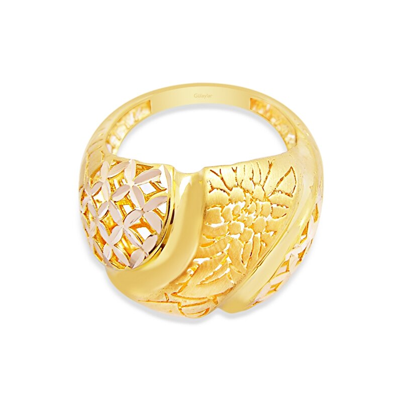 22 Ayar Sarı Altın Trend Yüzük