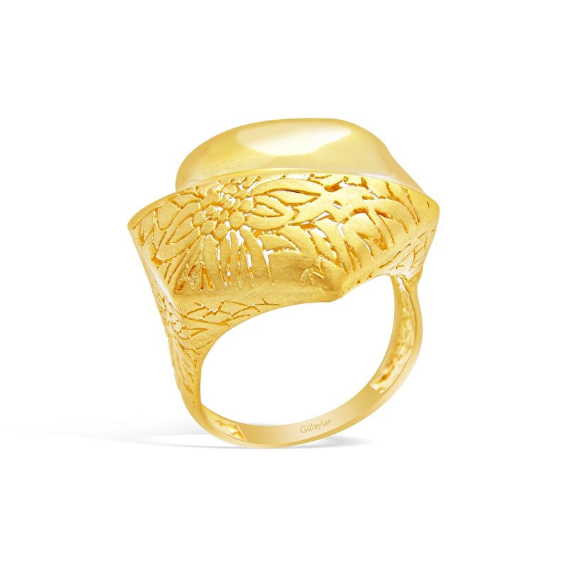 22 Ayar Sarı Altın Taşsız Yüzük