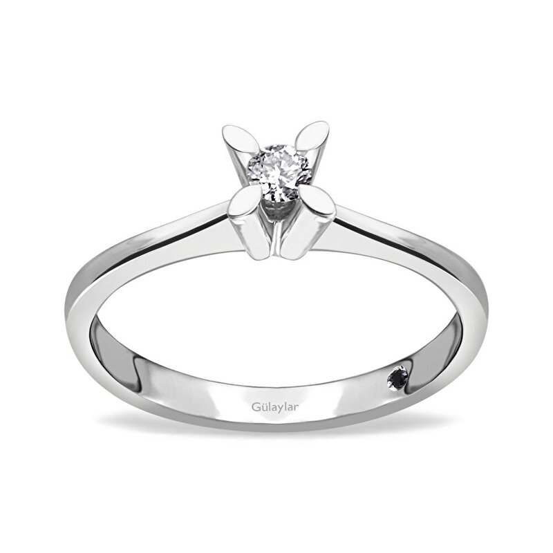 0,11 Karat Tektaş Pırlanta Yüzük