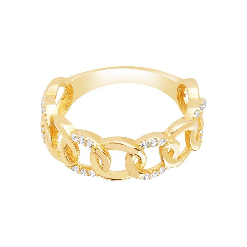 14 Ayar Sarı Altın Trend Gurmet Yüzük