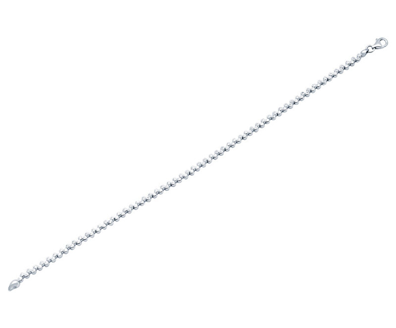 14 Ayar Beyaz Altın Su Yolu Bileklik