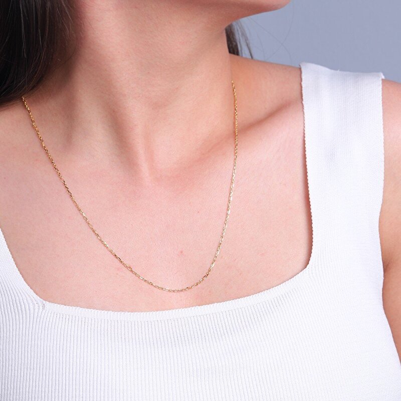 14 Ayar Sarı Altın Trend Zincir