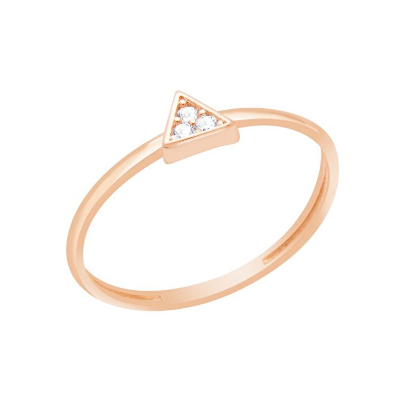 14 Ayar Rose Altın Minimal Yüzük