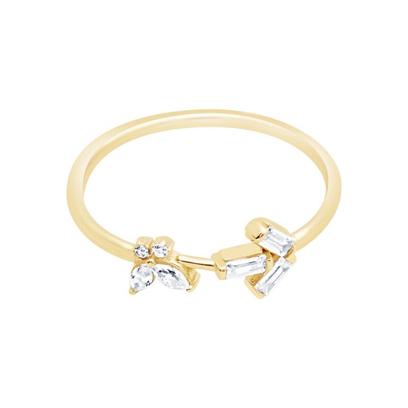 14 Ayar Sarı Altın Minimal Yüzük