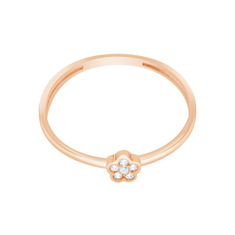 14 Ayar Rose Altın Minimal Yüzük