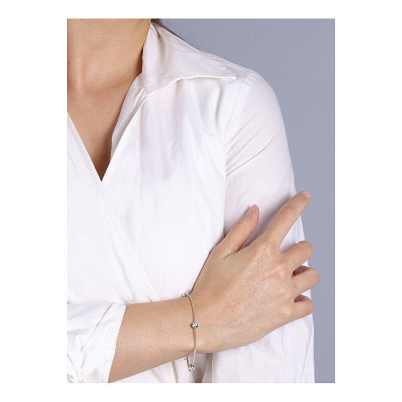 14 Ayar Sarı Altın Nazar Boncuklu Bileklik