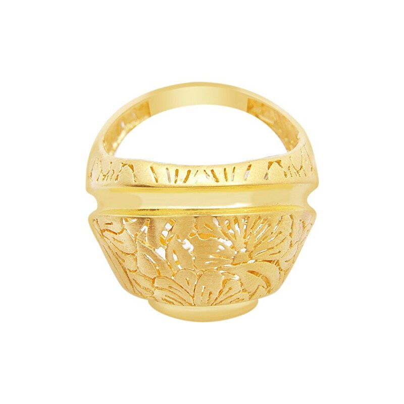 22 Ayar Sarı Altın Trend Yüzük