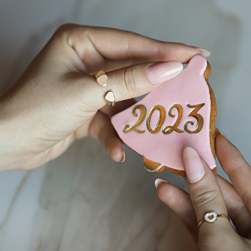 14 Ayar Sarı Altın Kalp Figürlü Yüzük