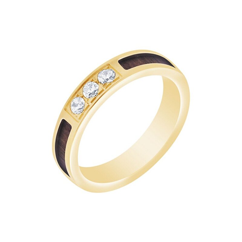 14 Ayar Sarı Altın Modern Alyans