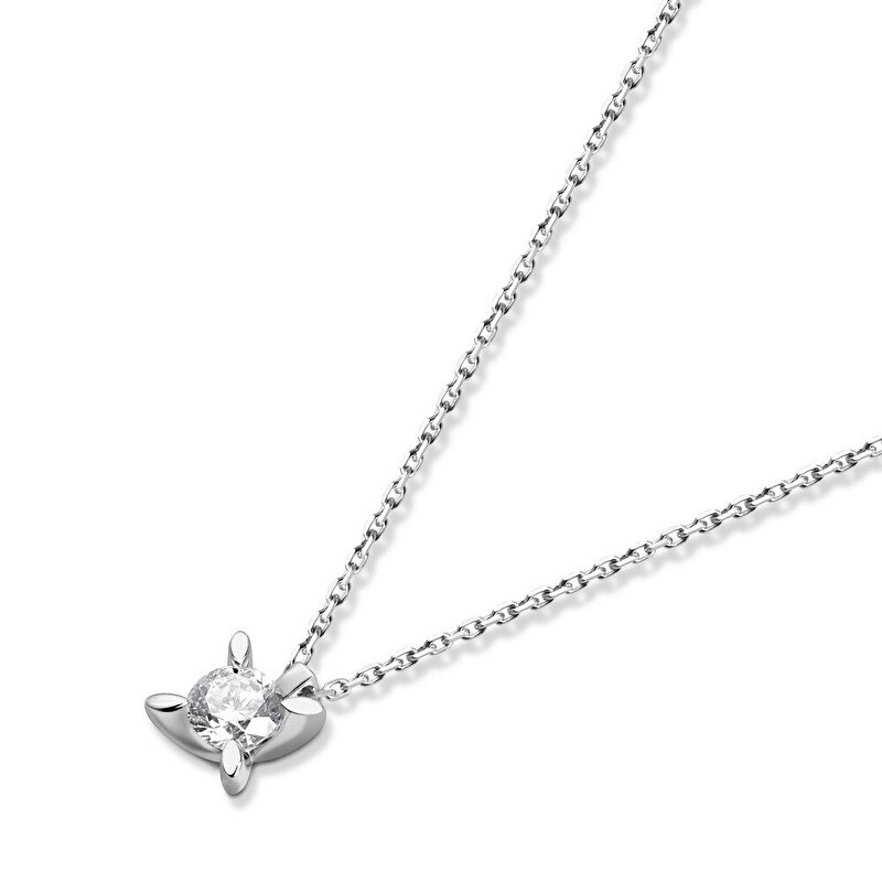 0,50 Karat Tektaş Pırlanta Kolye