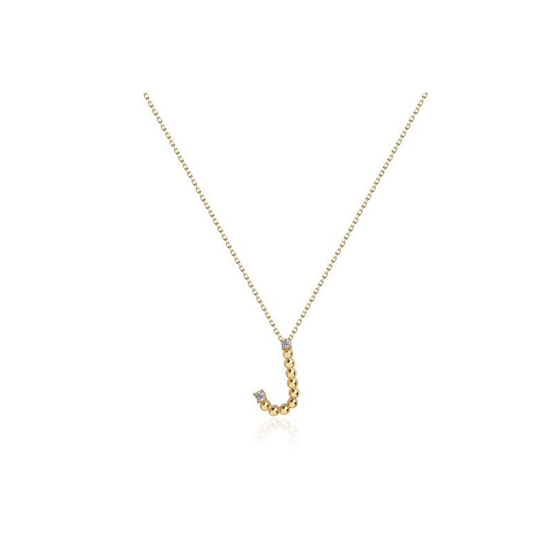 14 Ayar Sarı Altın J Harf Kolye