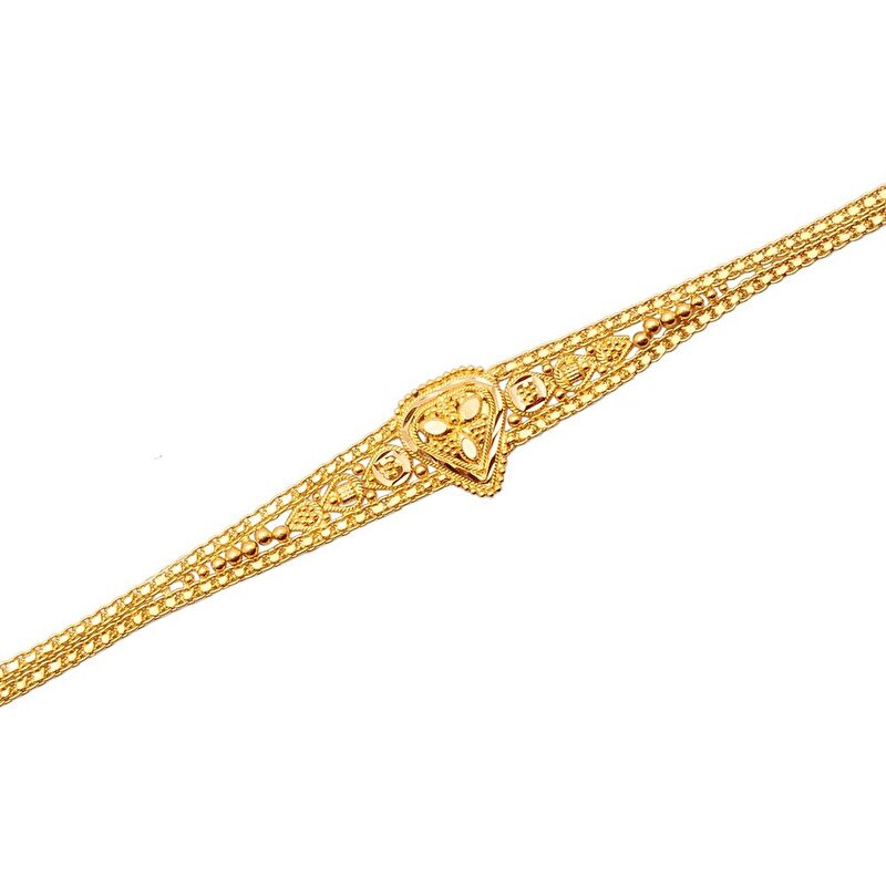 22 Ayar Sarı Altın Hint Bileklik