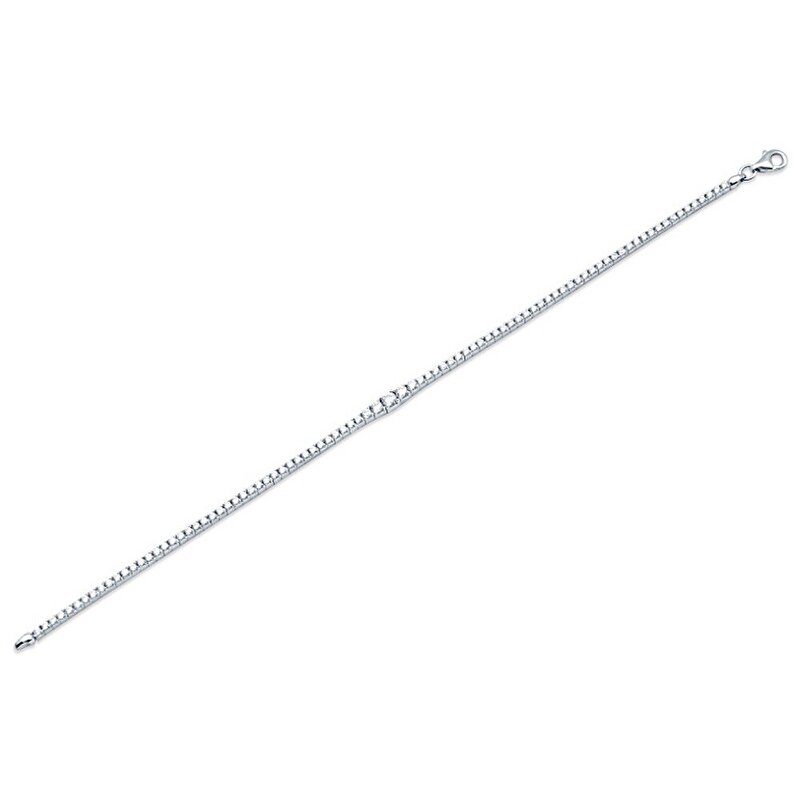 14 Ayar Beyaz Altın Su Yolu Bileklik