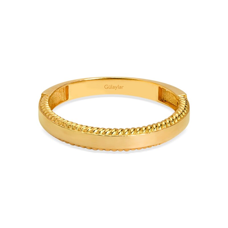 8 Ayar Sarı Altın Ajda Yüzük