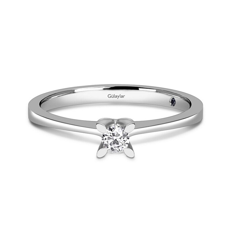 0,08 Karat Tektaş Pırlanta Yüzük