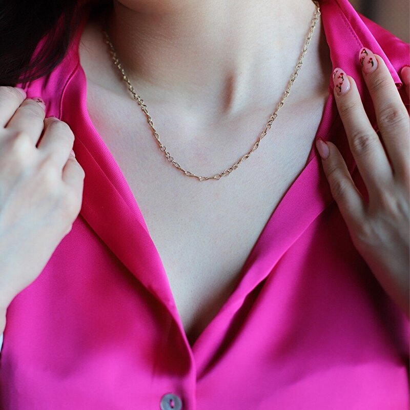 14 Ayar Sarı Altın Trend Zincir