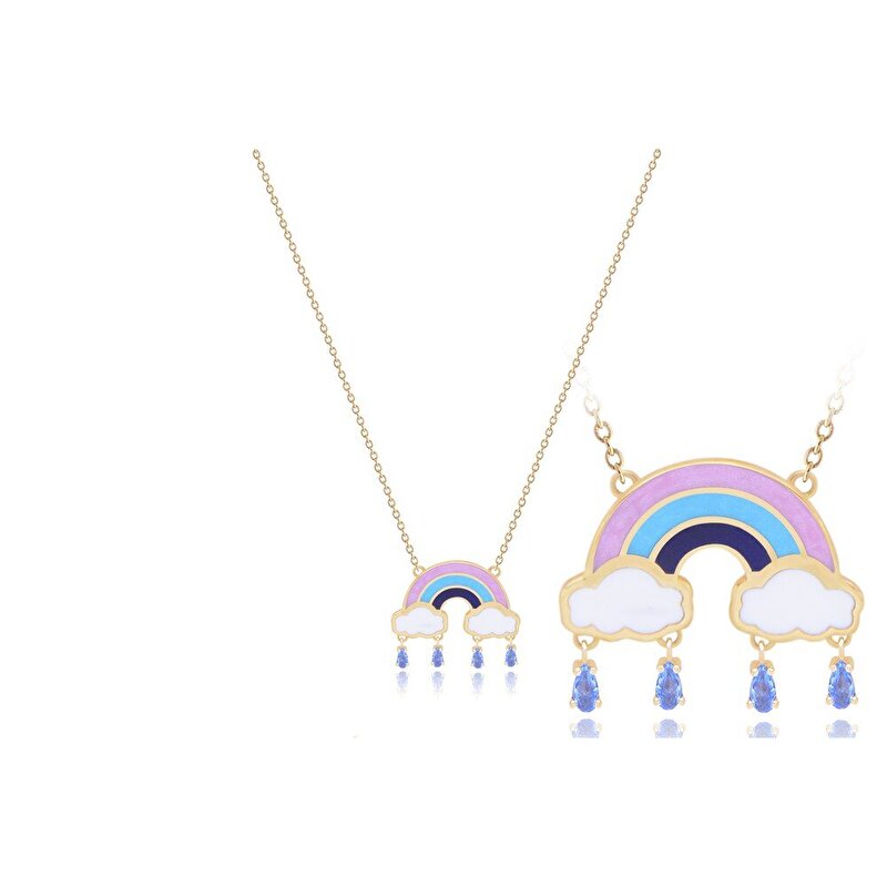 14 Ayar Sarı Altın Unicorn Kolye