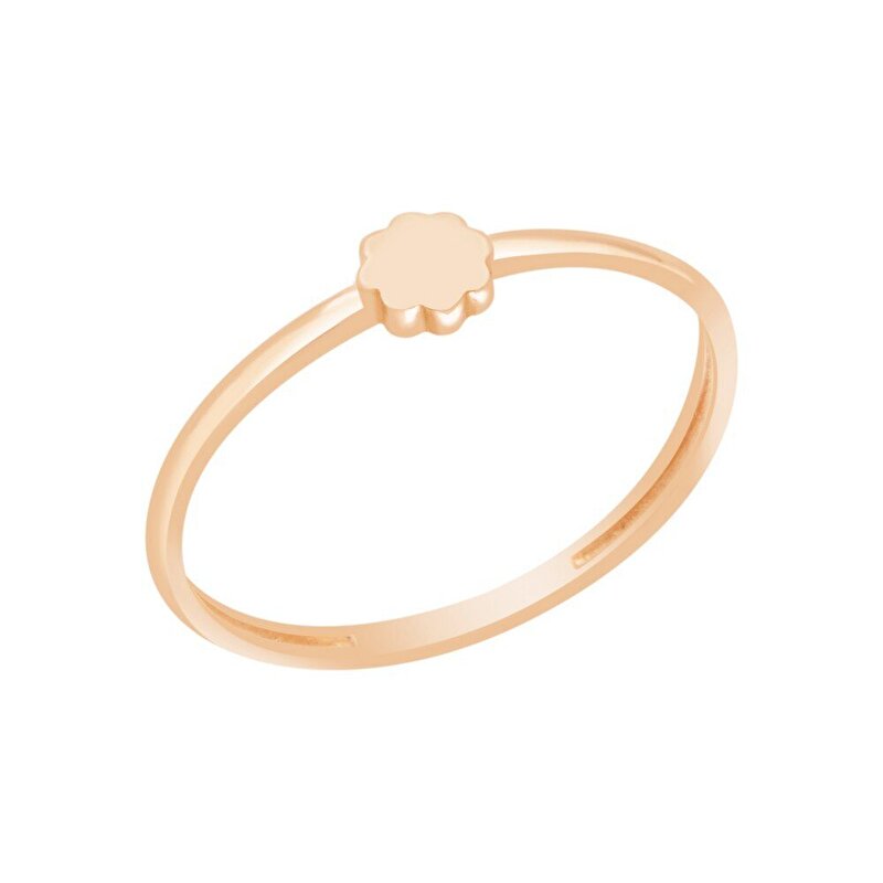 14 Ayar Rose Altın Minimal Yüzük