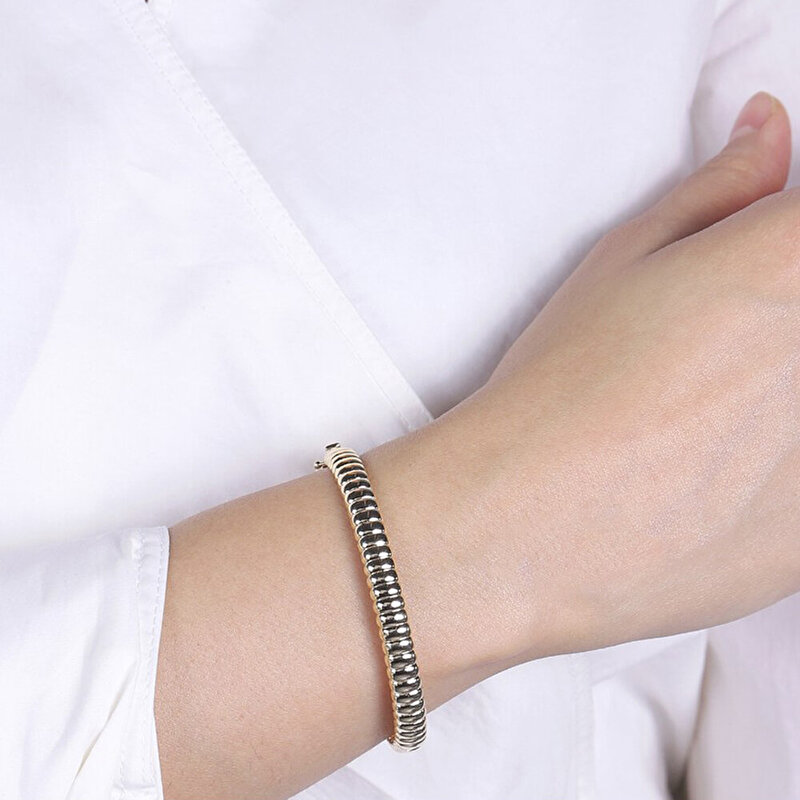 14 Ayar Sarı Altın Kelepçe Bilezik