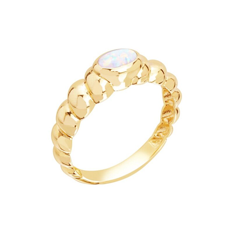 14 Ayar Sarı Altın Trend Burgu Yüzük