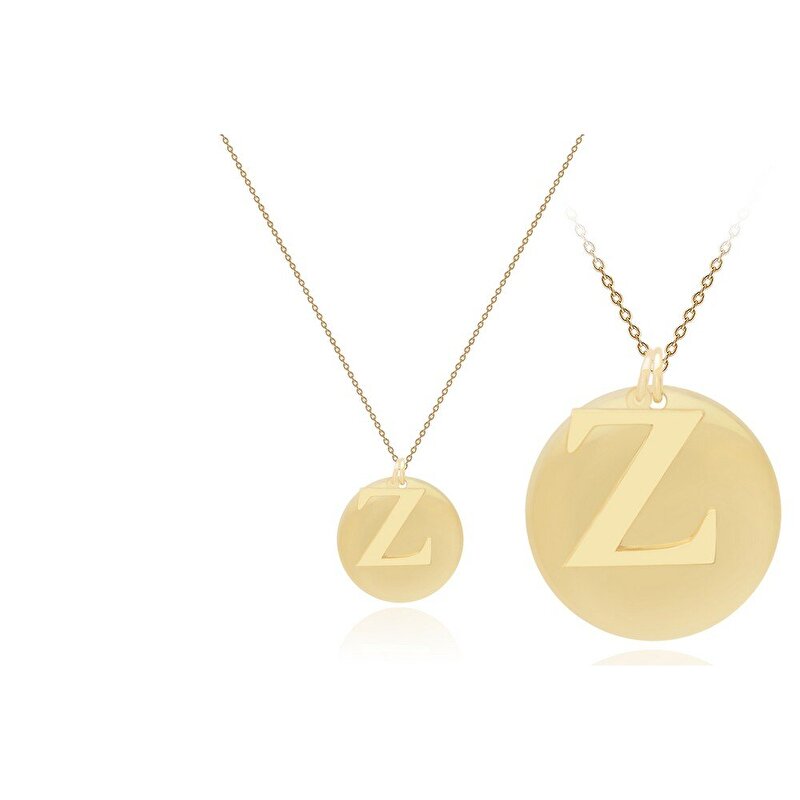 14 Ayar Z Harf Plaka Kolye