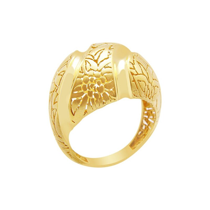 22 Ayar Sarı Altın Trend Yüzük