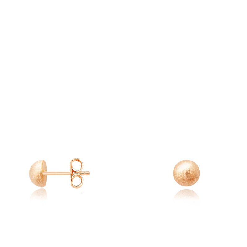 14 Ayar Rose Altın Top Küpe