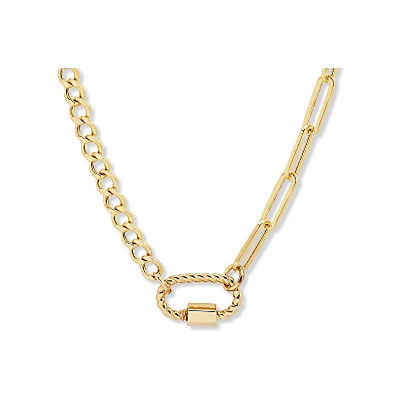 14 Ayar Sarı Altın Ataç Zincir Kolye