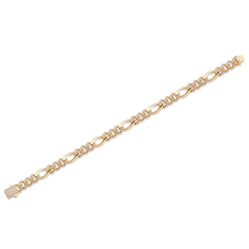 14 Ayar Sarı Altın Trend Gurmet Bileklik