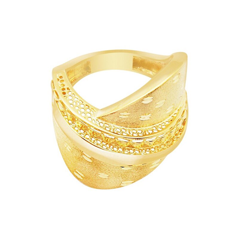 22 Ayar Sarı Altın Taşsız Yüzük